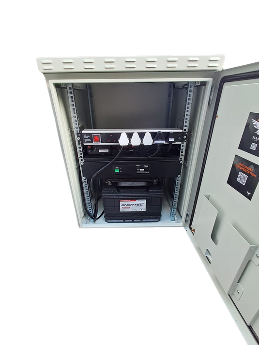SST Outdoor RF Repeater Cabinet – 15U, 450mm Deep (IP65 Rated)