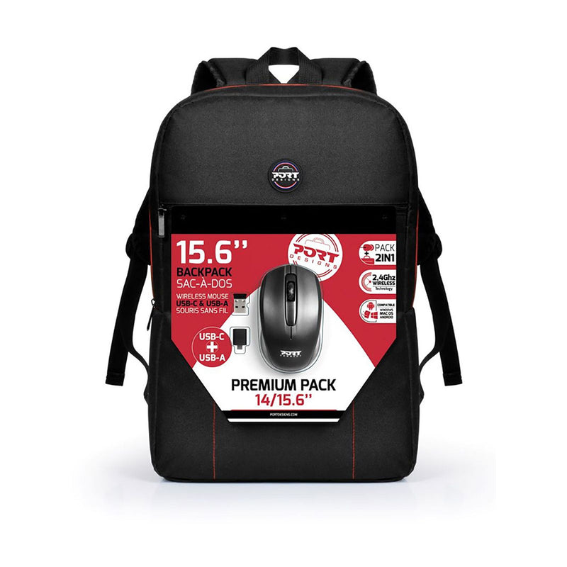 Load image into Gallery viewer, Port Premium Pack 15.6" Backpack with Wireless Mouse Bundle

